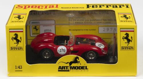 500 TRC: A Limited Edition ART MODEL 1:43 scale FERRARI 500 TRC as driven/raced at 1988 Mille Miglia by Guasti-Bazzi. LIMITED SERIES of 3000 models, numbered '2978'
