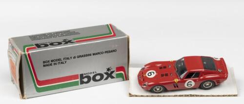 250 GTO: A MODEL box 1:43 scale Ferrari 250 GTO as raced at 1962 "TURIST TROPHY" (8404)
