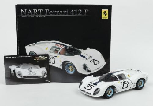 412 P: A gmp 1:18 scale NART Ferrari 412 P in white (G1804114)