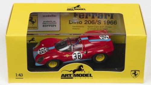 DINO 206 S: An ART MODEL Ferrari Dino 206 S as raced at 1966 MONZA by PIPER/ATTWOOD (ART035)