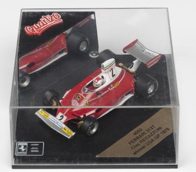 312T: A Quartzo 1:43 scale FERRARI 312T as race to victory by Clay REGAZZONI at 1976 USA GP (4053)