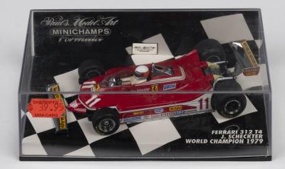 312 T4: A Pauls' Model Art/MINICHAMPS 1:43 scale Ferrari 312 T4 as raced by 1979 World Champion Jody Scheckter