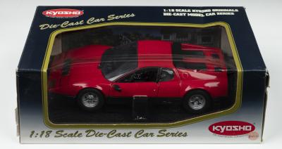 512BB: A KYOSHO 1:18 scale Ferrari 512BB (No.08171R). Red