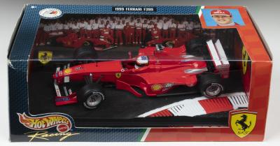 F399: A Hot Wheels Racing 1:18 scale 1999 Ferrari F399 (24627). Part of Michael Schumacher Collection