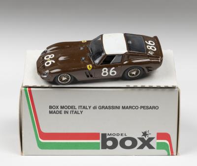 250 GTO: A MODEL box 1:43 scale Ferrari 250 GTO as raced at Targa Florio 1962 (8408)