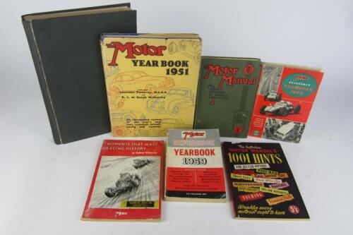 THE MOTOR: Seven editions of 'The Motor' and 'The Motor Manual'.