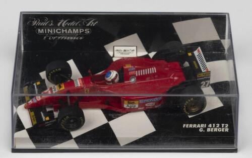 412 T2: A Paul's Model Art/MINICHAMPS Ferrari 412 T2 as raced by Gerhard Berger