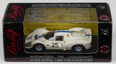 412 P: A Bang model 1:43 scale 1967 Ferrari 412 P.4 as raced at Le Mans 1967 (7105)