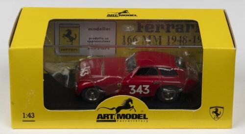 166 MM: An ART MODEL FERRARI 166 MM as raced at 1951 Mille Miglia by MASSERONI/VIGNOLO (ART010)