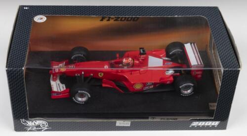 F1-2000: A Hot Wheels Racing 2000 RACING Edition 1:18 scale Ferrari F1-2000 as raced by Michael Schumacher (26737)