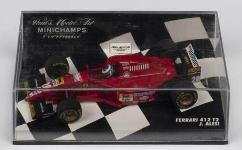 412 T2: A Paul's Model Art/MINICHAMPS 1:43 scale FERRARI 412 T2 as raced by Jean Alesi