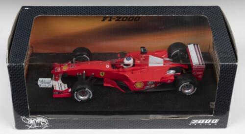 F1-2000: A Hot Wheels Racing 2000 RACING Edition 1:18 scale Ferrari F1-2000 as raced by Rubens Barrichello (26738)