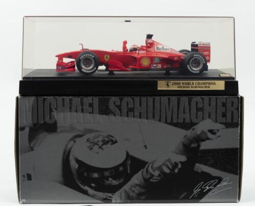 F1-2000: A Hot Wheels Racing 1:18 scale Ferrari F1-2000 commemorating Ferrari winning the 2000 Championship with Michael Schumacher