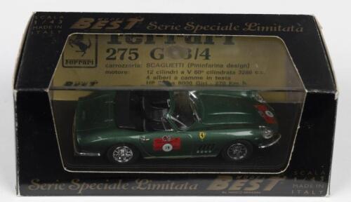 275 GTB/4: A Special Limited Edition MODEL BEST 1:43 scale FERRARI 275 GTB/4 Spyder in "FERRARI Days '83" livery (SL02)