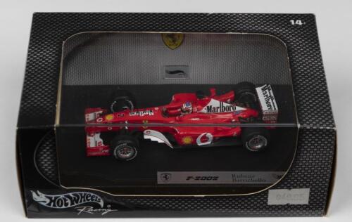 F-2002: A Hot Wheels Racing 1:43 scale Ferrari F-2002 as raced by Rubens Barrichello (54619)