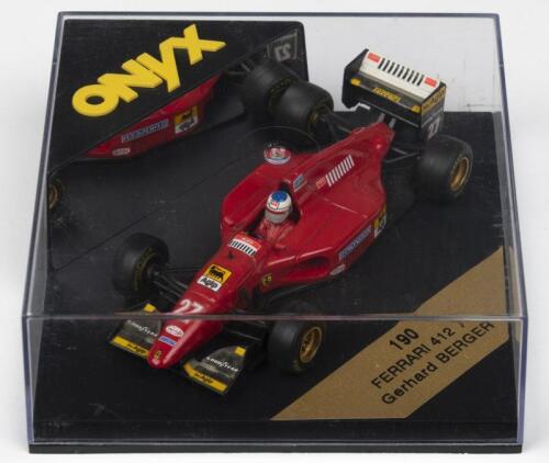 412 T1: A ONYX 1:43 scale Ferrari 412 T1 as raced by Gerhard Berger (190)