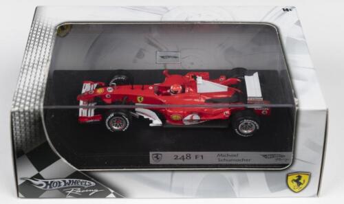 248 F1: A Hot Wheels Racing 1:43 scale Ferrari 248 F1 as raced by Michael Schumacher (J2967)