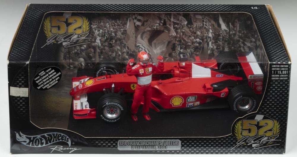 Hot Wheels フェラーリ F2001 1/18 Ferrari F2001 Schumacher Hot Wheels 1:18 Scale - Aeromobilia