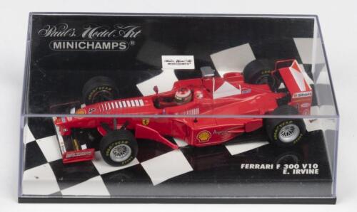 F300: A Paul's Model Art/MINICHAMPS 1:43 scale 1998 FERRARI F300 V10 as raced by Eddie Irvine