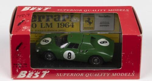 250 LM: A MODEL BEST 1:43 scale FERRARI 250 LM as raced at "NURBURGRING '65" (9054). David Piper racing green