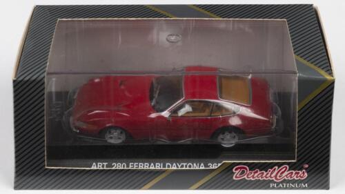 DAYTONA: A Detail Cars 1:43 scale 1970 FERRARI Daytona 365 coupe (ART.280). Red