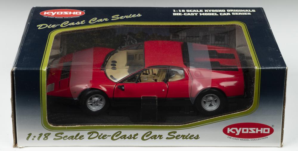 365 GT4/BB: A Kyosho 1:18 scale Ferrari 365GT4/BB in red - Price Estimate:  $ - $