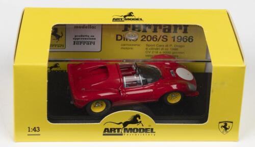 206/S: An ART MODEL 1:43 scale 1966 FERRARI DINO 206/S PROVA (ART029). Red