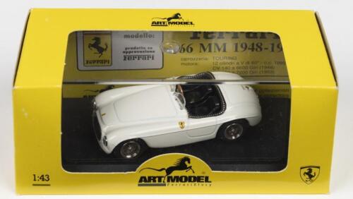 166 MM: An ART MODEL 1:43 scale 166 MM SPYDER-STRADALE (ART006). White, black interior