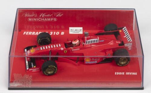 F 310 B: A Paul's Model Art/MINICHAMPS 1:43 scale 1997 FERRARI F310 B as raced by Eddie Irvine