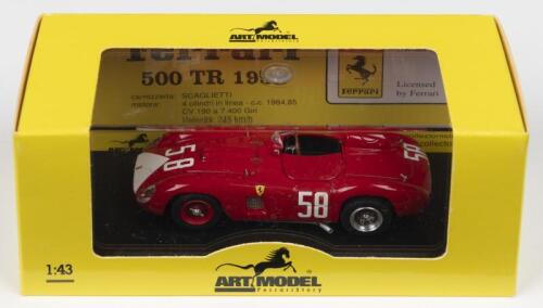 500 TR: An ART MODEL 1:43 scale FERRARI 500 TR as raced at MONZA 1956 by STRABBA (ART062)
