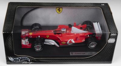 F2003-GA: A Hot Wheels Racing Edition 1:18 scale Ferrari F2003-GA as raced  by Michael Schumacher (B1023) - Price Estimate: $ - $