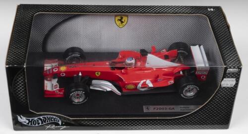 F2003-GA: A Hot Wheels Racing Edition 1:18 scale Ferrari F2003-GA as raced by Rubens Barrichello (B1024)