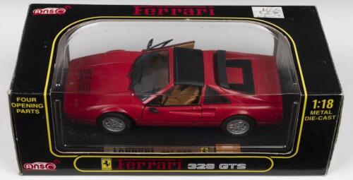 328 GTS: A ANSON 1:18 scale Ferrari 328 GTS in red