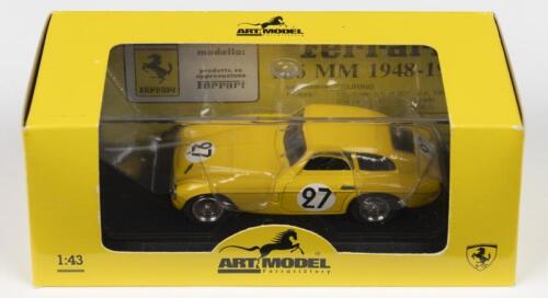 166 MM: An ART MODEL 1:43 scale FERRARI 166 MM as raced at Le Mans 1950 by SIMON/KASSE (ART016)