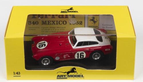 340 MEXICO: An ART MODEL 1:43 scale FERRARI 340 MEXICO as raced at 1954 1000KM. B/AIRES by Phil Hill (ART056)