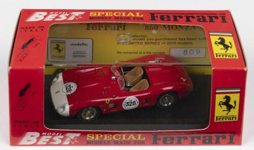 860 MONZA: A Special Edition MODEL BEST 1:43 scale FERRARI 860 MONZA MILLE MIGLIA 1992, as raced by COTTINGHAM during 1992 event (PR06)
