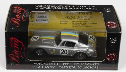 250 GT SWB: A Bang model 1:43 scale FERRARI 250 GT SWB as raced at "LE MANS 61" (7086)