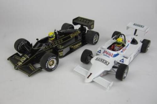 SENNA: Two 1:18 scale models as raced by Ayrton Senna