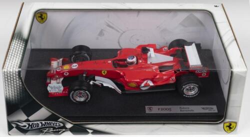 F2005: A Hot Wheels Racing Edition 1:18 scale Ferrari F2005 as raced by Rubens Barrichello (G9728)