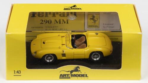 290 MM: An ART MODEL 1:43 scale 1957 FERRARI 290 MM CLIENTI (ART064) in yellow