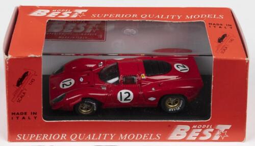 312P: A MODEL BEST 1:43 scale FERRARI 312P COUPE as raced at BRIDGEHAMPTON 1969 by P.RODRIGUEZ (9180)