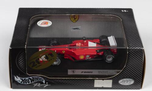 F2001: A Hot Wheels Racing, 2000 Racing Edition 1:43 scale FERRARI F2001 as raced by Michael Schumacher (50213) - World Champion 2001