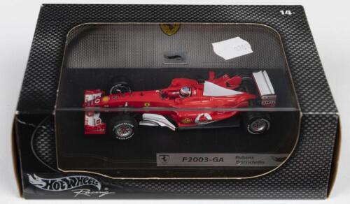 F2003-GA: A Hot Wheels Racing, 2003 Racing Edition 1:43 scale FERRARI F2003-GA as raced by Rubens Barrichello (B1019)