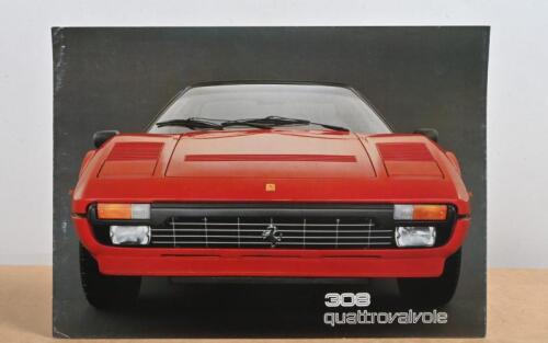 308 quattrovalvole: A 1982 Ferrari 308 quattrovalvole colour sales brochure