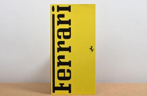 FERRARI: A 1993 Ferrari full line model range colour sales brochure in fan fold format (762/93 - 5M/06/93)