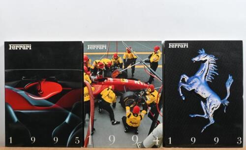 FERRARI YEARBOOKS: A group of three Ferrari Year Books from 1993 - 1995