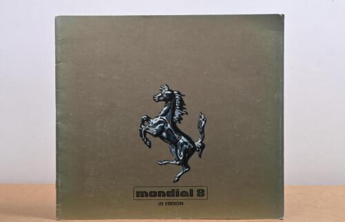mondial 8: A large 1981 Ferrari mondial 8 (US VERSION) sales brochure