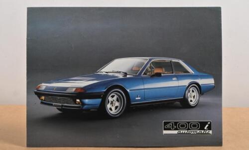 400 i automatic: A 1982 Ferrari 400 i automatic colour sales brochure (N. 246/82 - 4M/12/82)