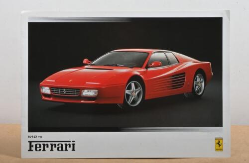 FERRARI: A July 1992 Ferrari model range colour sales brochure as published by Maranello Concessionaires Limited. 512 TR to front cover