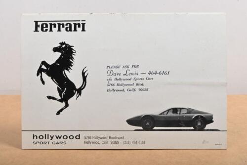 FERRARI: A 1973 U.S Dealer Issue Ferrari model range sales brochure. Models include 365 GTB/4S, 365GTC4, Berlinetta Boxer